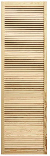 Wooden open louvre wardrobe - louvre,