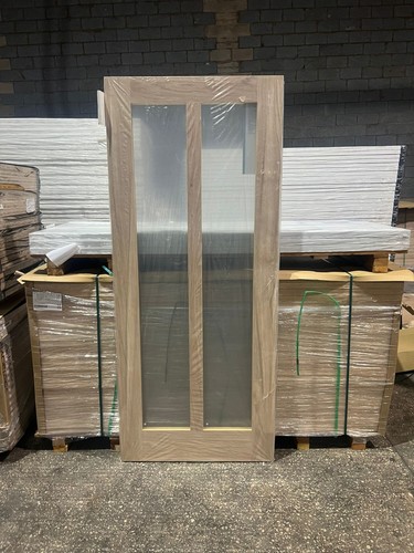 Panel glazed oak door - 2,
