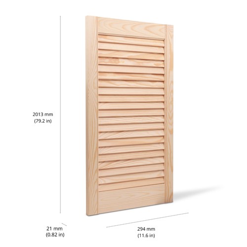 Bortaberg pine louvre door - bortaberg,