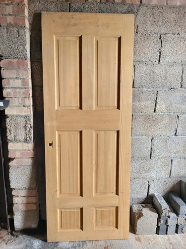 Solid pine panel interior - pine, 6-panel