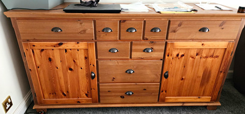 Ikea pine sideboard - ikea,