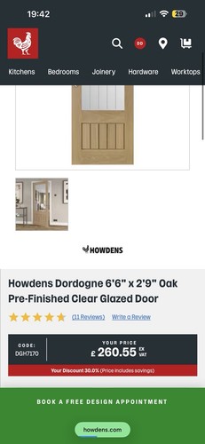 Howdens dordogne 2 9 - x, 2'9"
